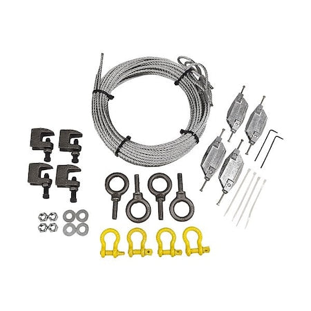 Schaefer BDCABLEKIT15 Mounting Kit, Silver, Steel, 12 in L