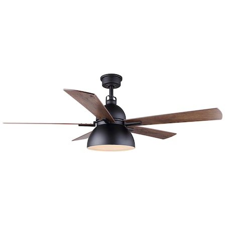 Canarm CF52LYR5BK Ceiling Fan, Black, 52 in Dia, 5 Blade