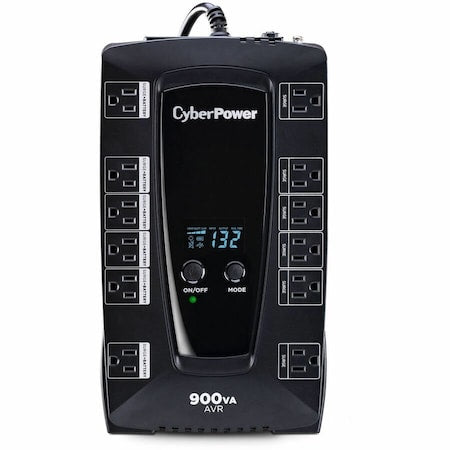 Cyberpower AVRG900LCD UPS System, Line Interactive, Out: 120 V AC In: 120 V AC