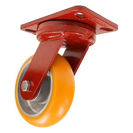 Hamilton S-ZFHS-62EMB-ZB Plate Caster, Steel, Swivel