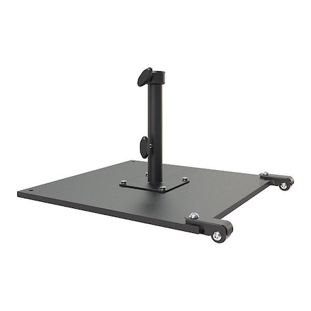 California Umbrella CRL070-BLACK Umbrella Base, Black, Steel