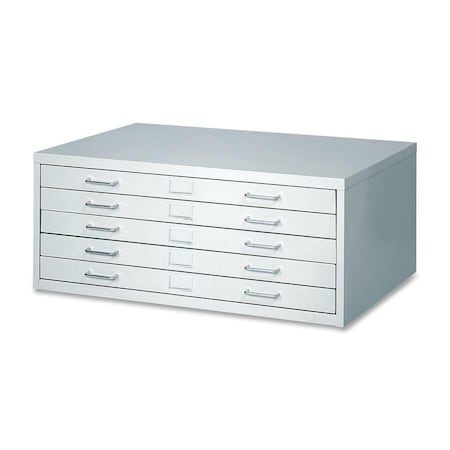 Safco 4969LG Flat File Cabinet, Gray, 5 Drawers