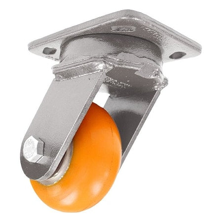 Hamilton S-ZFWH-42EMB-FITG-42-ZB Plate Caster, Steel, Swivel