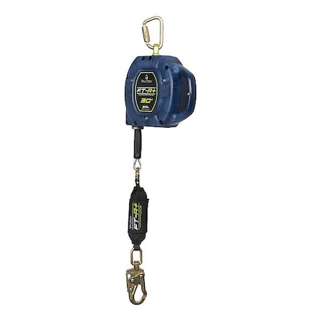 Falltech 721730LER FT-R+(TM) Self-Retracting Lifeline, Swivel Snap Hook, Steel, 1 Leg(s), 420 lb Weight Capacity