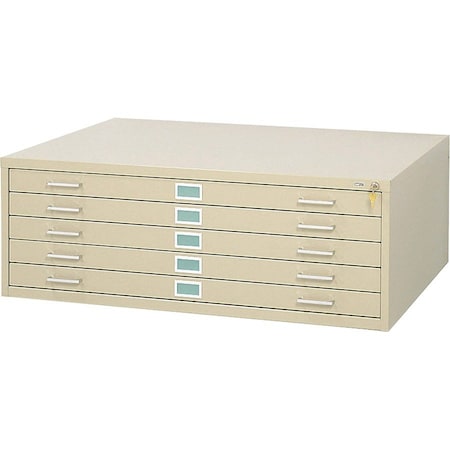 Safco 4996TSR Flat File Cabinet, Tropic Sand, 5 Drawers