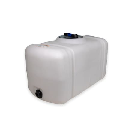 Norwesco 43292-DS Utility Tank, 21 1/2 in, White, Rectangular
