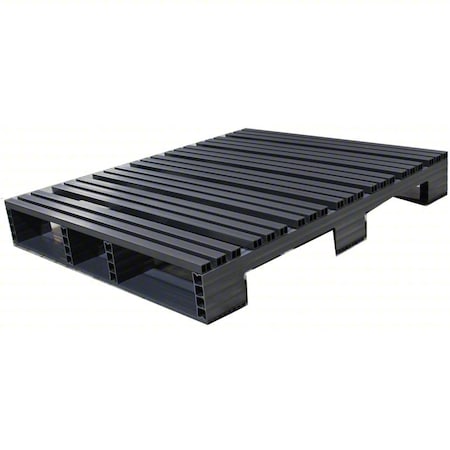 Jifram 05000345 Pallet, Black, 1500 lb cap.