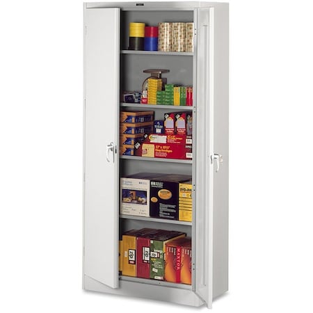 Tennsco 7824LGY Shelving Storage Cabinet, 78 in H, 36 in W, Light Gray, 0 Drawers
