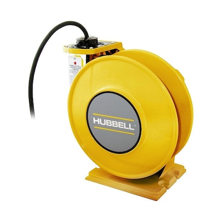 Hubbell Wiring Device-Kellems HBLI35124Y Extension Cord Reel, Yellow, 35 ft, 12AWG