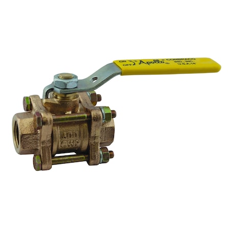 Apollo Valves 8210801 Manual 2-Way Ball Valve, NPT, Bronze