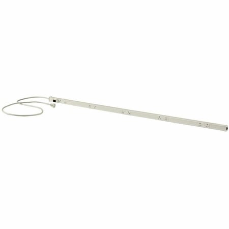 Hubbell Wiring Device-Kellems PT155112P Outlet Strip, Switched, 10 5-15R, 5-15P, 6 ft., White