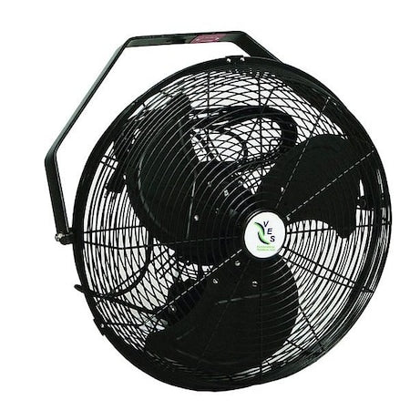 VES-Artex 102578 Mounted Fan, Silver, 18 in Dia