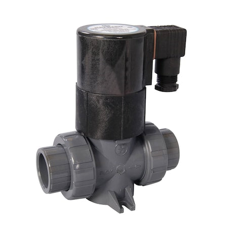 Hayward Flow Control SV50100SV Solenoid Valve, 2-Way, Normally Closed, 1 in Pipe Size, 120V AC, Inline Single, Direct Acting