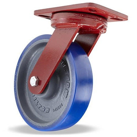 Hamilton S-ZFHS-8SPB Kgpnls Plt Cstr, Swl, Ply, 8 in, 1200 lb, Blu