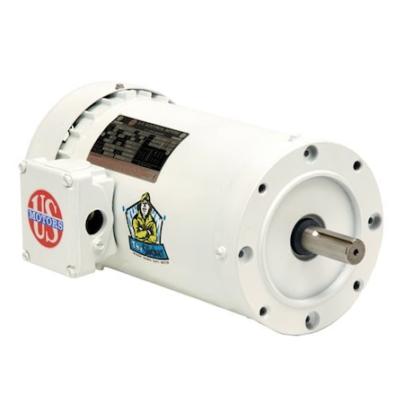 U.S. Motors WD3P2DCR WashdownMotor, 3 hp, 1765 RPM, 208-230/460V AC