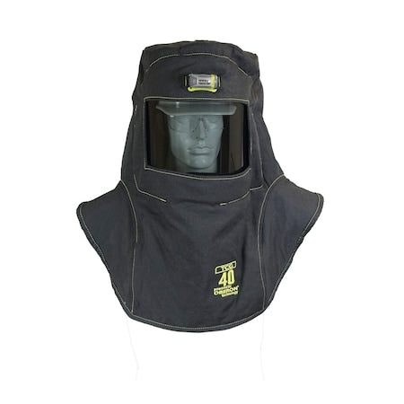 Oberon TCG40-C+HVSL Arc Flash Hood, 4 PPE CAT, 46 cal/sq cm, Ventilation Sys. & LED Lamp, Universal