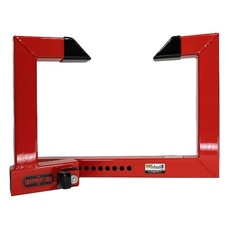 Equipment Lock Company HDWLock- KA Lock, Hardened Steel, Red