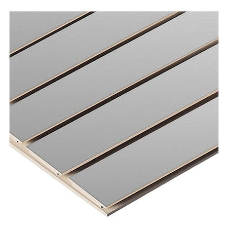 Specialty Store Services 2951G Slatwall Panel, Gray, 4 ft H, 8 ft W