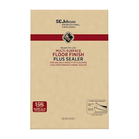 SC Johnson Professional 362834 Floor Finish, Liquid, 5 gal, Bag, High Gloss