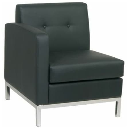 Office Star WST51LF-E34 Collection: Wall Street Arm Chair, Espresso Seat, Espresso Back, 27