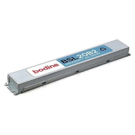 Bodine BSL20B2UCK55L1I1 LED Emergency Driver, Galvanized Steel, 20 W