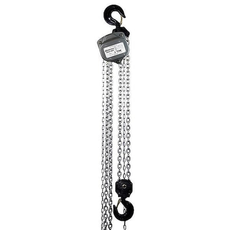 OZ Lifting Products OZIND030-15CH Manual Chain Hoist, 15 ft Chain L, Gray