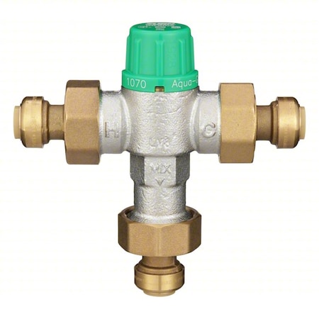 Wilkins 12-ZW1070XLPF Thermostatic Mixing Valve, 1/2 in Inlet