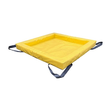 Ultratech 8983 Spill Containment Berm, Ylw, 39 gal Cap.