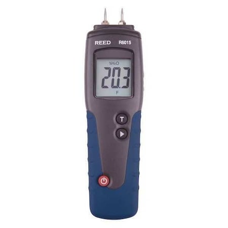 Reed Instruments R6015 Wood Moisture Detector, Pin, 1 in Depth