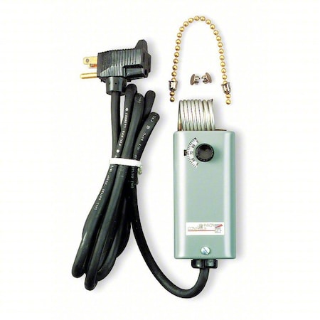 Johnson Controls A19BAG-1E Portable Heating Thermostat, Heat Only, 35 to 95F, Knob, 120V AC