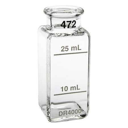 Hach 2665902 Vial, 59.99 mm H, Colorless