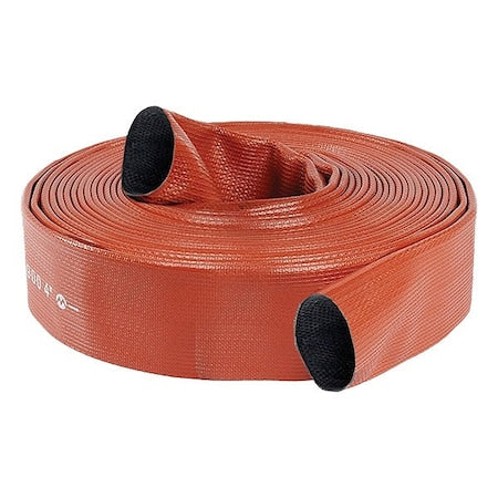 Jafrib 50H6RR-100 Fire Hose, Extruded Through-the-Weave, 6 in Hose Inside Dia., Reinforced Extruded Rubber Hose Tube