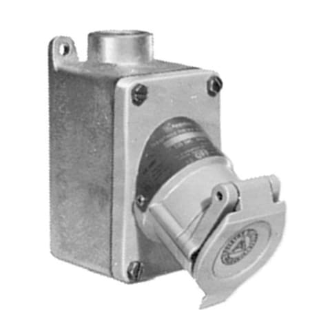 Appleton Electric EFSC1752023 Receptacle, 20A, 125V AC, Gray, Aluminum