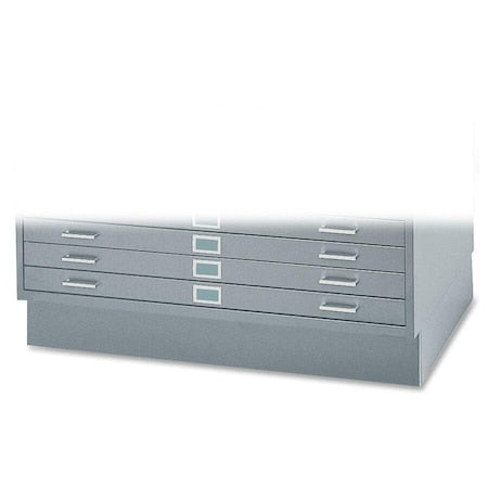 Safco 4995GRR Flat File Cabinet Base, Gray, Closed