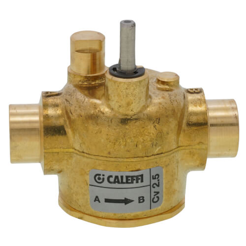 Z200432 Caleffi 2-Way Valve Body, 1/2 Inch Sweat